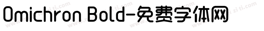 Omichron Bold字体转换